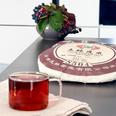 Чай Шу Пуэр Tulin Phoenix Tea 8504 2019 - 400 г