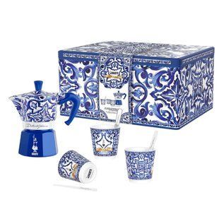 Подарунковий набір Bialetti х D&G Blu Mediterraneo на 3 чашки (130 мл)