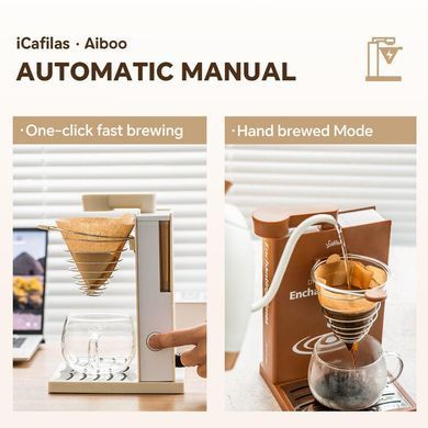 Автоматическая капельная Кофеварка iCafilas Pour Over Coffee Maker 300 мл Apricot