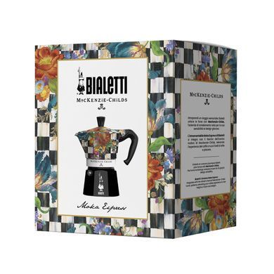 Гейзерна кавоварка Bialetti x MacKenzie Childs Moka Express на 6 чашок (270 мл)