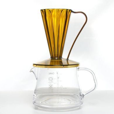 Пуровер CAFEC Tritan Flower Dripper DEEP 27 Brown