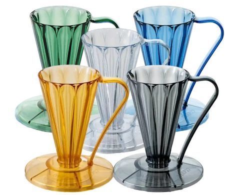 Пуровер CAFEC Tritan Flower Dripper DEEP 27 Brown