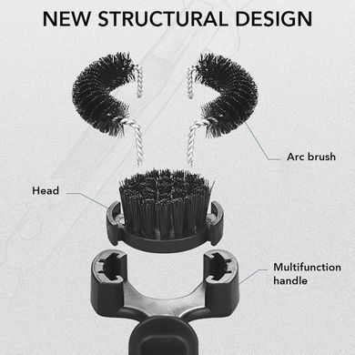 Кругла щітка для чистки кавомашини Removable Brush 58 mm