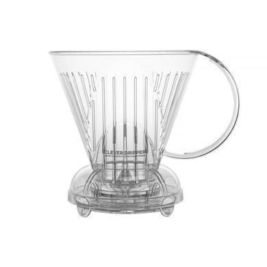 Пуровер Clever Dripper L пластиковий прозорий + 100 фильтрів