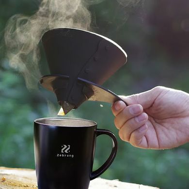 Пуровер Hario Zebrang Flat Dripper V60 02 силиконовый