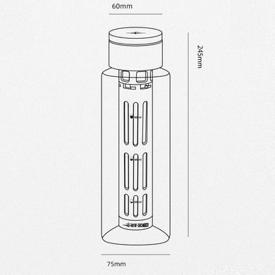 Заварник-Бутилка MHW-3Bomber IceCore Coffee Maker 600 мл Білий Матовий