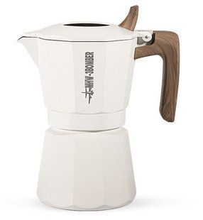 Гейзерна кавоварка MHW-3Bomber Double Valve Moka Pot 4 чашки (180 мл) Біла