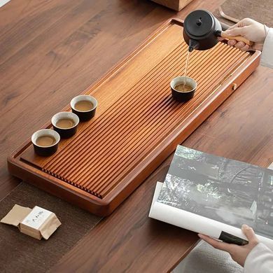 Китайская Деревянная Чабань Палисандр (Чайная Доска) 74,5х30х4 см