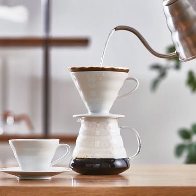 Пуровер воронка Hario V60 02 керамика белый