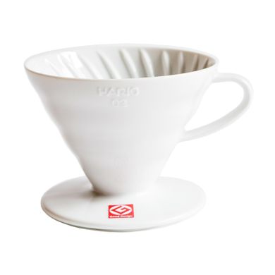 Пуровер воронка Hario V60 02 кераміка білий