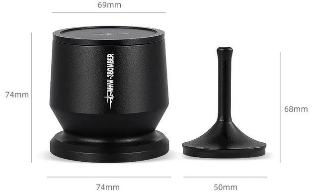 Дозирующая чаша 58 MHW-3Bomber 150 мл для кофе с колокольчиком Черная