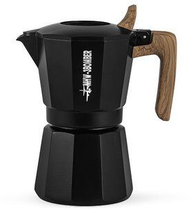 Гейзерная кофеварка MHW-3Bomber Double Valve Moka Pot 4 чашки (180 мл) Черная