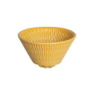 Пуровер фарфоровый Loveramics Yellow V02 с плоским дном (C099-86AYE)
