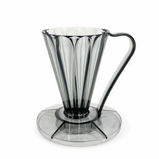 Пуровер CAFEC Tritan Flower Dripper DEEP 27 Clear Black