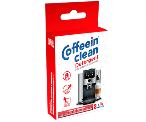 Таблетки Coffeein Clean Detergent для удаления кофейных масел 2г (8 шт)