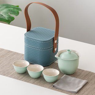 Набор для чайной церемонии на 3 персоны Зеленый 180 мл