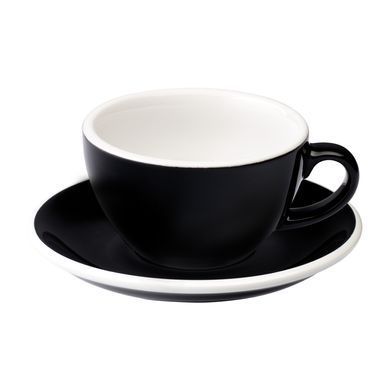 Чашка для флет вайт Loveramics Egg 150мл Black (C088-56BBK), Black, 150 мл