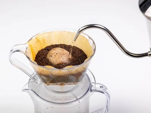 Пуровер CAFEC Tritan Flower Dripper Oval 101 Clear