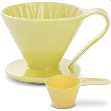Пуровер CAFEC керамический Flower Dripper Cup4 Yellow