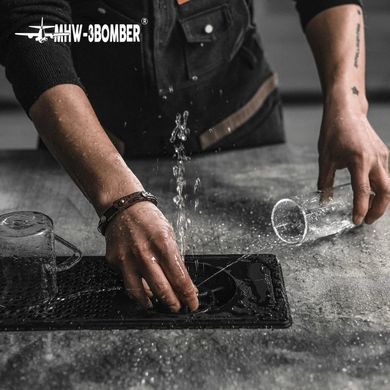 Ринзер барный MHW-3Bomber 32.5 на 17.5 см. Cup Rinser Black врезной