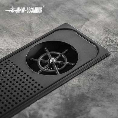 Ринзер барный MHW-3Bomber 32.5 на 17.5 см. Cup Rinser Black врезной