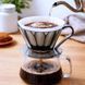 Пуровер CAFEC Tritan Flower Dripper Oval 101 Clear Black