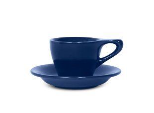 Чашка с блюдцем notNeutral Lino Indigo 90 мл