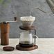 Пуровер Hario V60 02 Walnut скляний з дерев&rsquo;яною підставкою