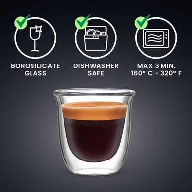 Набор стеклянных стаканов Bialetti Firenze 2 шт 80 мл