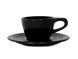 Чашка с блюдцем notNeutral Lino Matte Black 150 мл