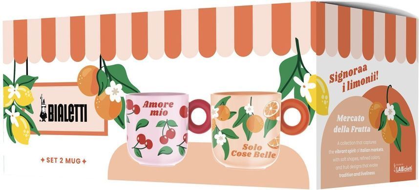 Набор чашек Bialetti Frutta 300 мл 2 шт