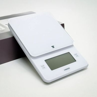 Ваги для кави Hario Barista Glass Scale White