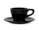 Чашка з блюдцем notNeutral Lino Matte Black 180 мл