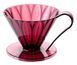 Пуровер CAFEC пластиковий Flower Dripper Cup4 Wine Red