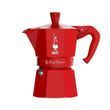 Гейзерная кофеварка Bialetti Magico Ricordo Moka Express Red 3 чашки (130 мл)