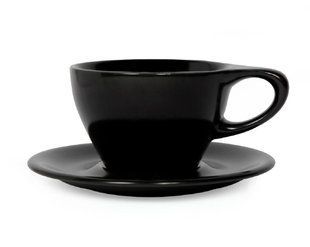 Чашка с блюдцем notNeutral Lino Matte Black 240 мл
