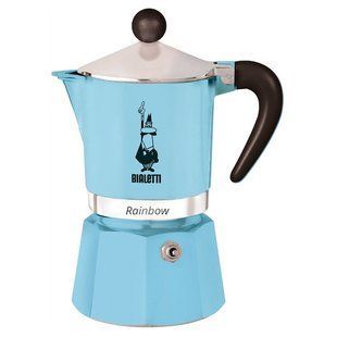 Гейзерна кавоварка Bialetti Rainbow Blue 3 чашки (130 мл)
