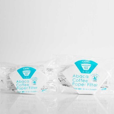 Фільтри паперові 102 CAFEC ABACA Trapezoid Filter Paper 100 шт