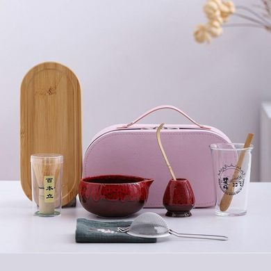 Набір для приготування матча Matcha Case Kit Ruby Red
