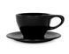 Чашка з блюдцем notNeutral Lino Matte Black 240 мл