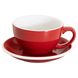 Чашка з блюдцем для латте Loveramics Egg 300 мл Red