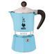 Гейзерная кофеварка Bialetti Rainbow Blue 3 чашки (130 мл)