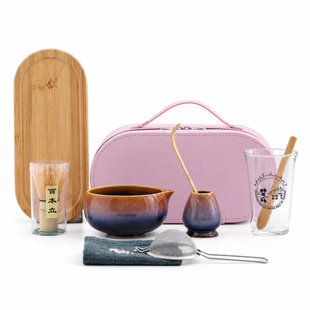 Набір для приготування чая матча Matcha Case Kit Aurora Brown
