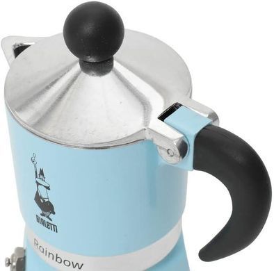 Гейзерна кавоварка Bialetti Rainbow Blue 6 чашок (270 мл)