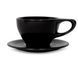 Чашка з блюдцем notNeutral Lino Matte Black 360 мл